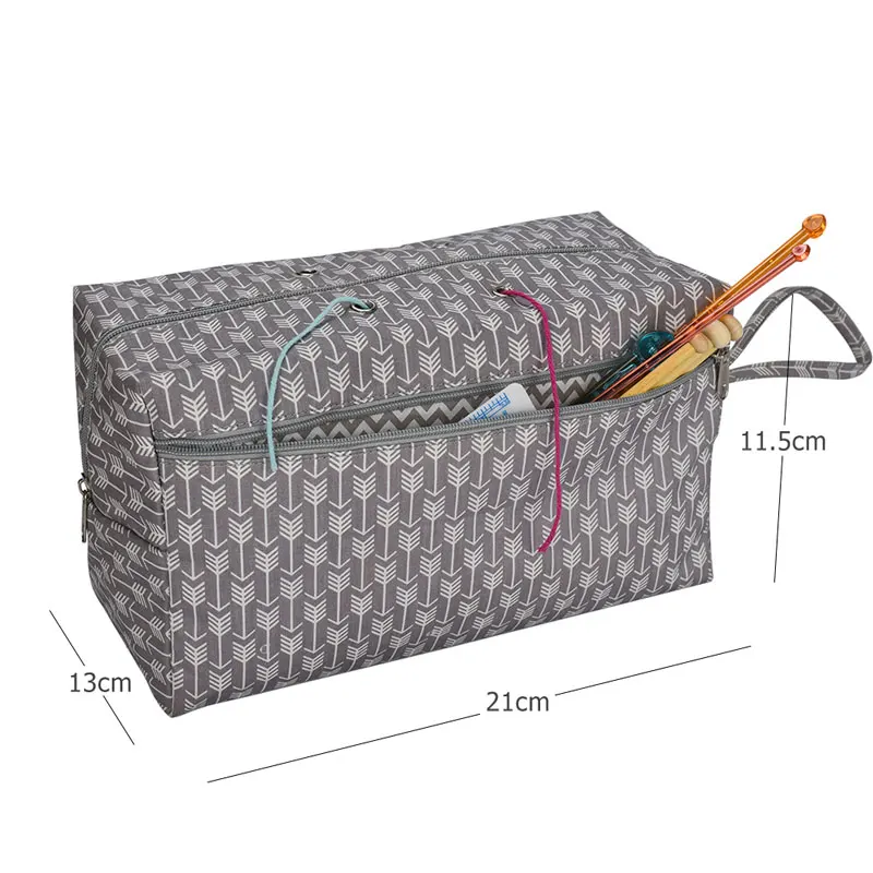 Вязание организации крючком Крючки нитки Пряжа сумка для хранения Органайзер DIY держатель DIY Одежда Путешествия пряжа держатель Tote - Цвет: 9