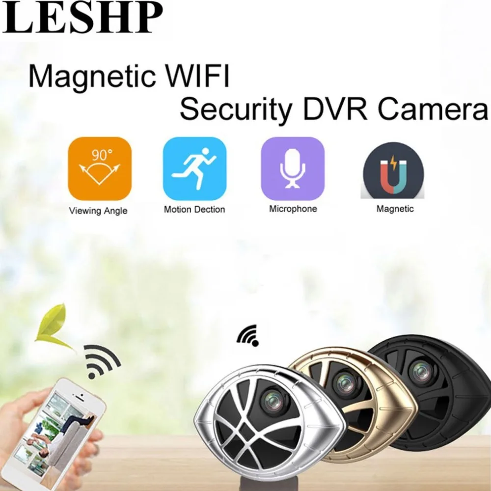 

Mini Wireless Camera Eye Shape Monitoring Camera Wifi Connection Video Recorder Micro Camcorder Support Playback and Download