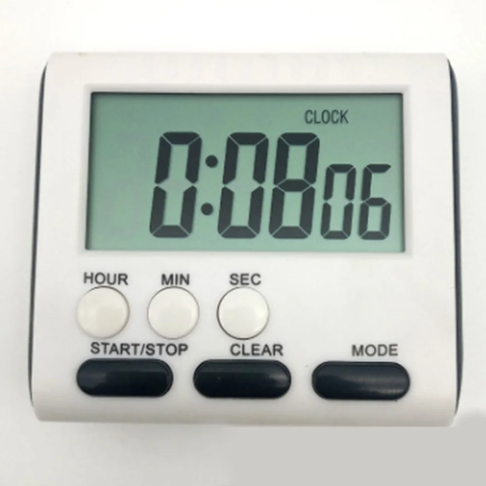 

4 Colors Magnetic LCD Count Up Clocks 24H Kitchen Cook Digital Timer W/Alarm New