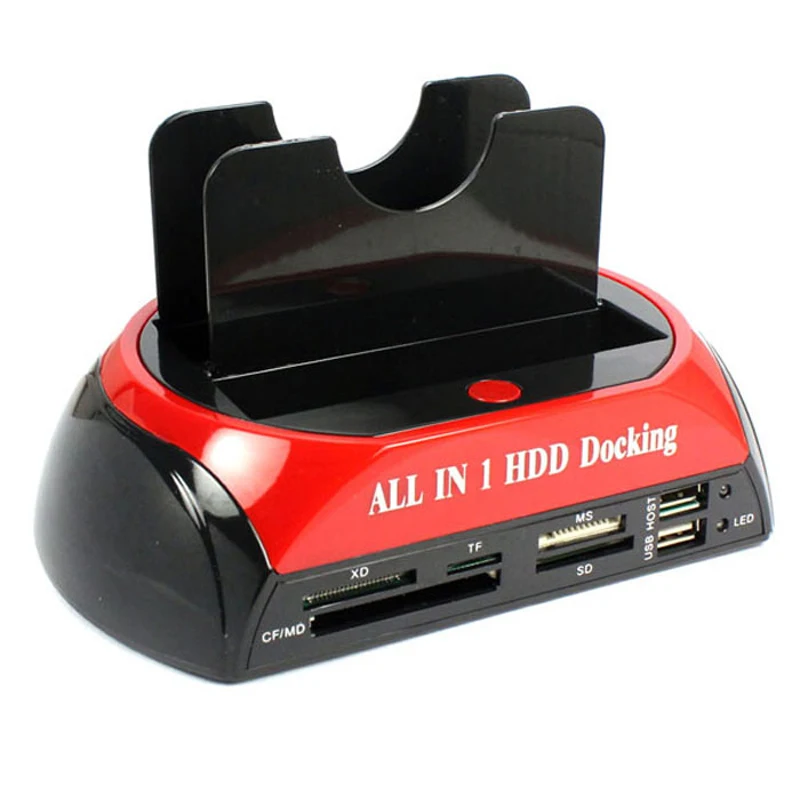Card Reader Все в 1 Dual HDD док-станции с резервного копирования Н-скорость клон