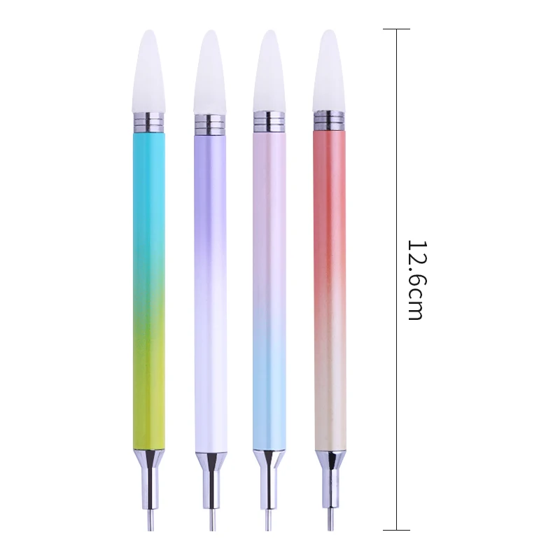 1PC Dual-ended Nail Rhinestone Dotting Pen Tool Gen Studs Picker Wax Pencil Manicure Nail Art Tool New Arrvial 3