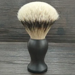 Dscosemtic 22 мм silvertip значок волосы сандаловое дерево ручка бритвенная щетка для традиционного влажного бритья инструменты - Цвет: black