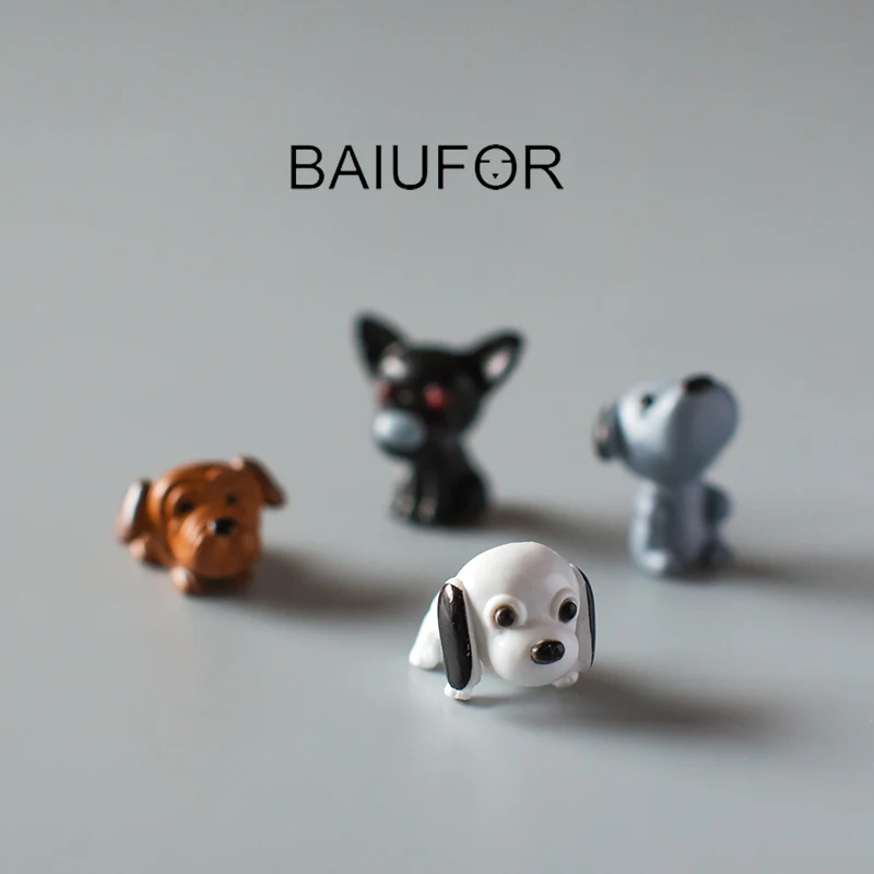 

BAIUFOR Miniatures & Terrariums Animals Cute Dogs & Doggy Doll House Pet Mini Garden Decor DIY Moss Landscape Accessories