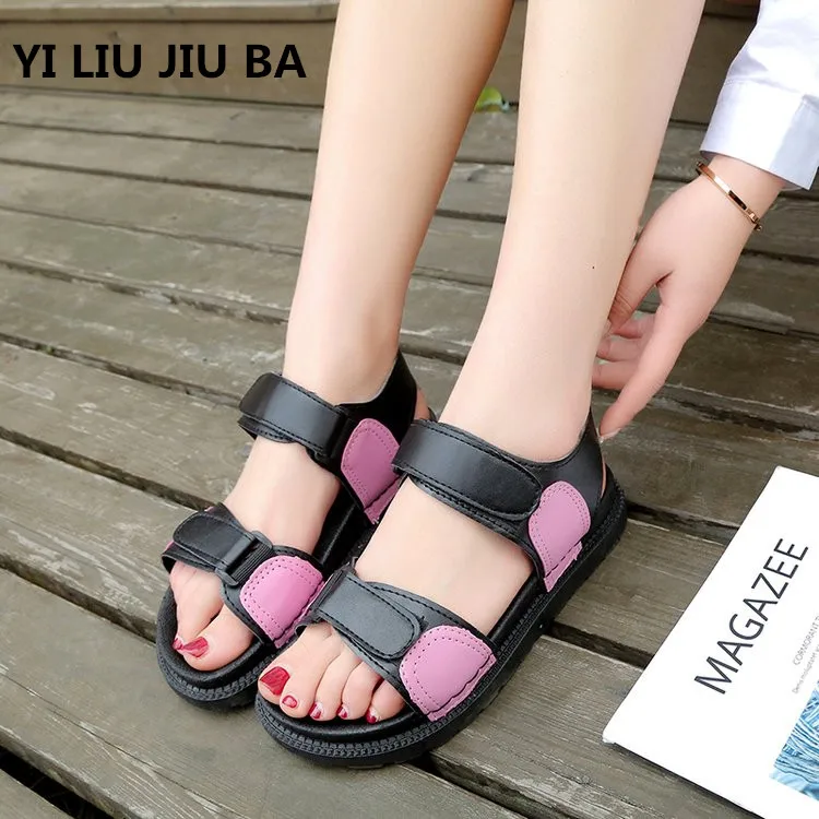 

new Summer Comfortable Casual Flats Open Toe Shoes Women Sandals Fashion Beach women shoes zapatos mujer Plus size 35-40 **519