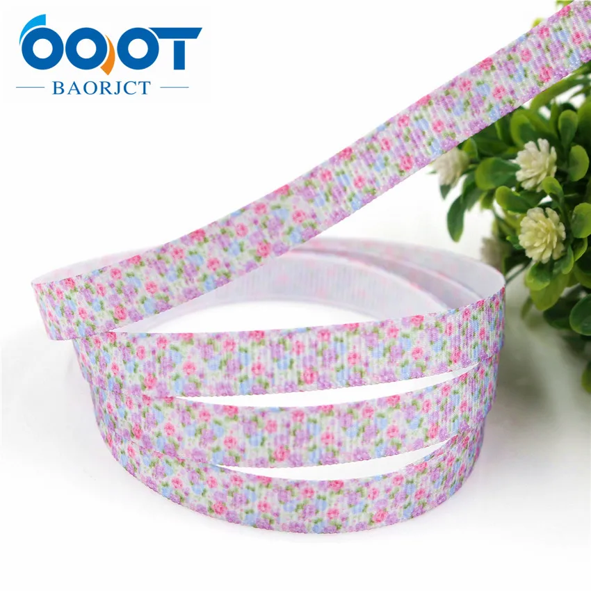 OOOT BAORJCT 175021, 3/8 ''10 мм мультфильм печатных grosgrain ленты, DIY аксессуары для волос ручной работы Материал Свадебная подарочная упаковка - Цвет: 2