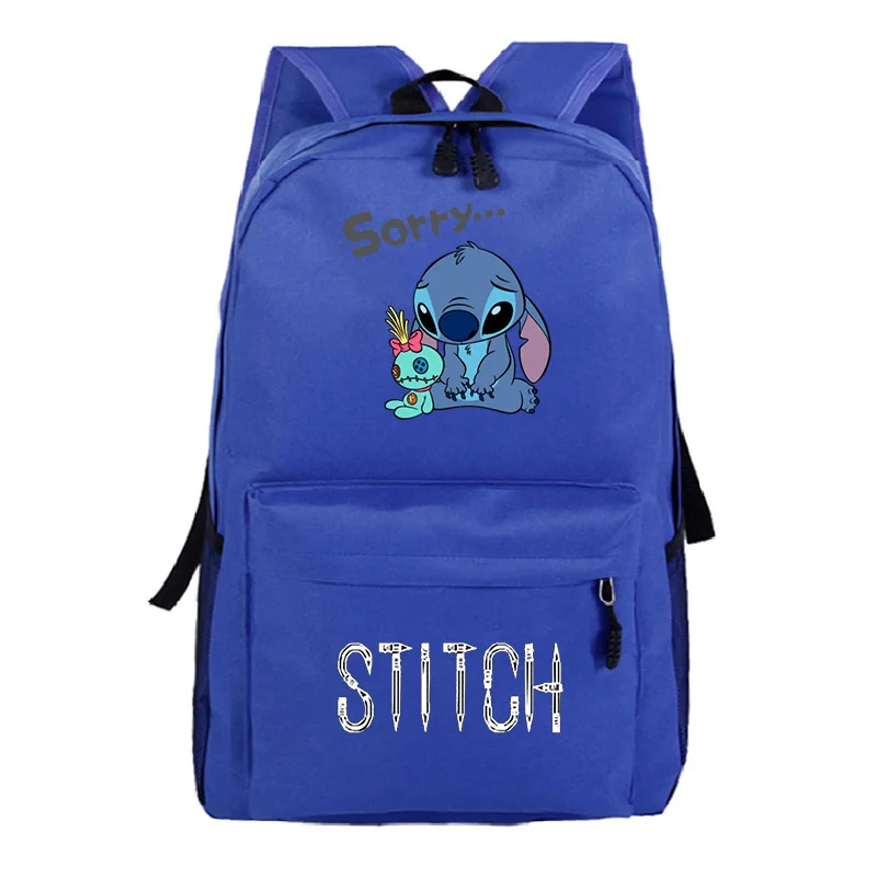 Красивый Рюкзак Kawaii Stitch для детей, мальчиков и девочек, школьная сумка для книг, Модный популярный узор, рюкзак для путешествий для мужчин, женщин, подростков - Цвет: 9