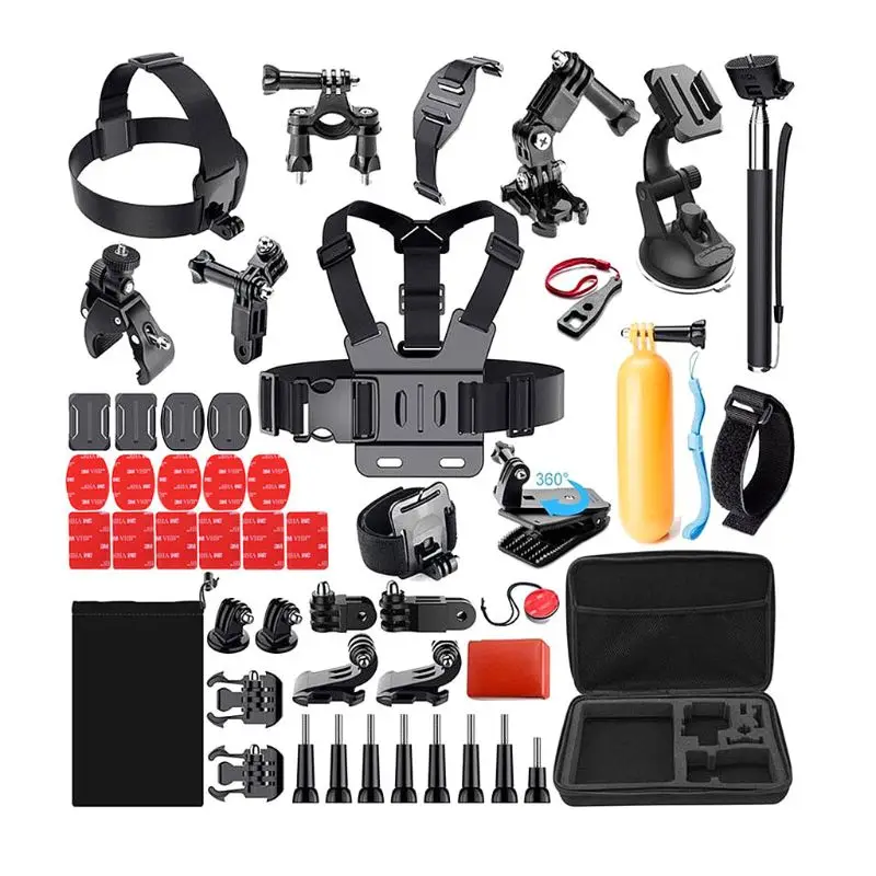 

48 In 1 Waterproof Mount Selfie Stick Storage Bag Case Extension Accessories Kit for DJI Osmo Action Camera