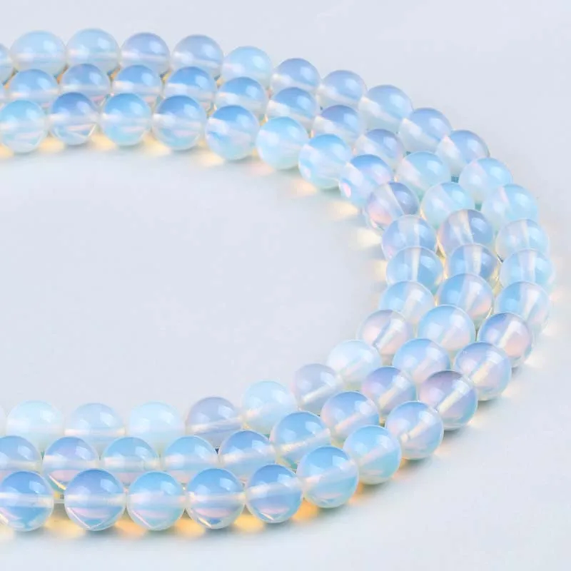

Natural Stone Beads Opal 4/6/8/10/12mm Birthstone Fashion Jewelry Loose Beads for Jewelry Making Necklace DIY Bracelet