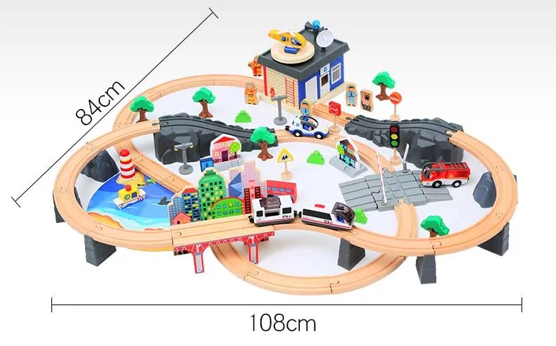Электрическая железная дорога набор магнитный, обучающий слот Brio железная дорога деревянная железная дорога станция игрушки подарки для детей