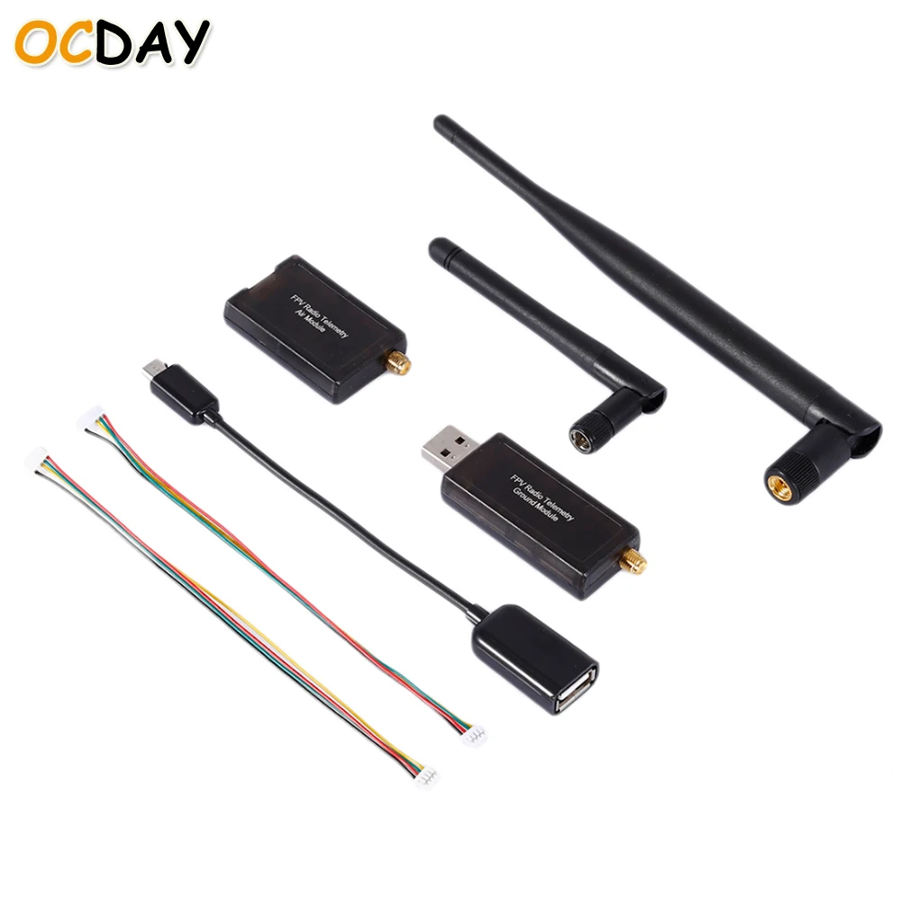 1set 3DR 500MW Radio Telemetry 433Mhz 915Mhz Air and Ground Data Transmit Module for APM Pixhawk Flight Control FPV Compact Size