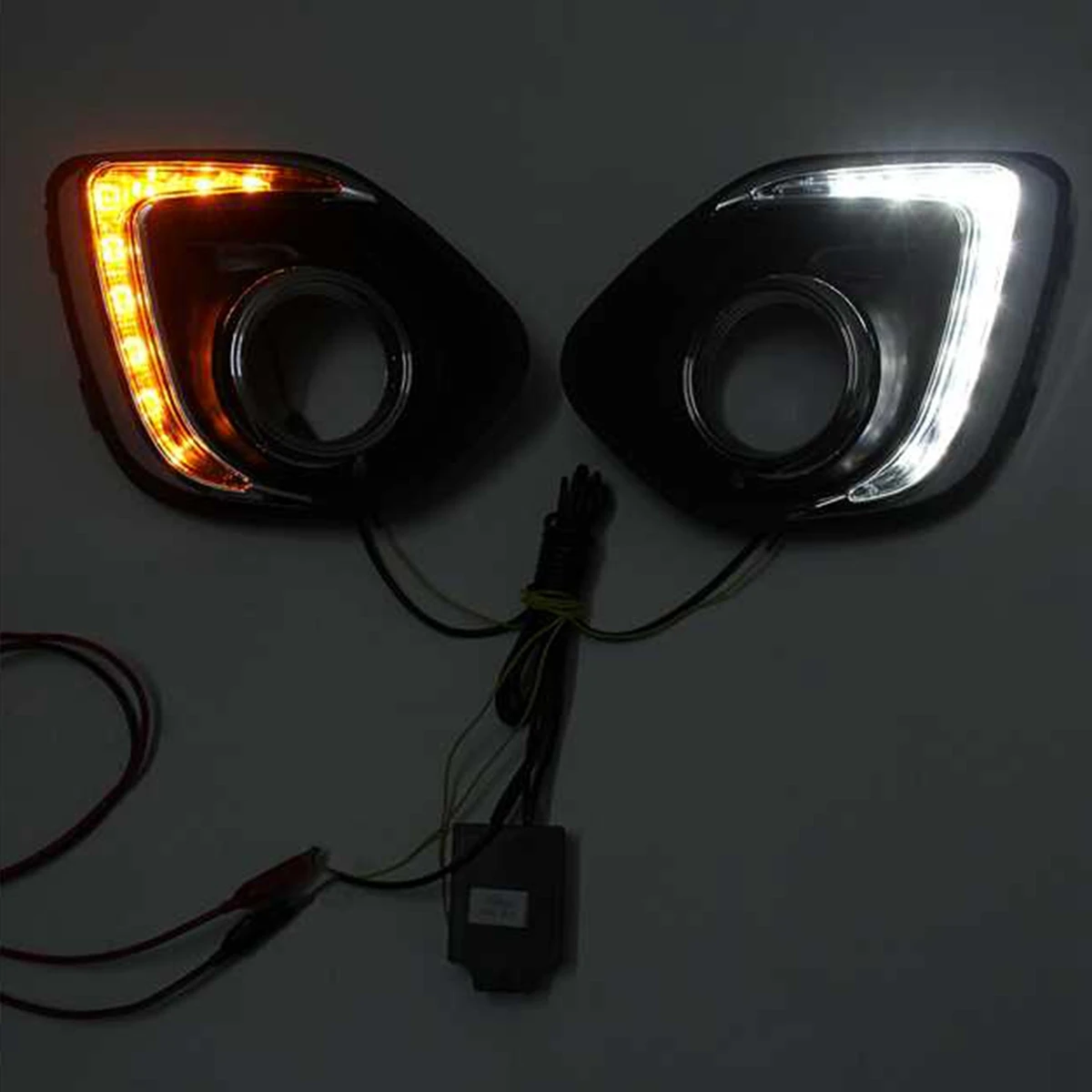  Front LED DRL for Mitsubishi RVR ASX Outlander Sport 2013 2014 2015 Running Lights Daytime Daylight - 32916401889