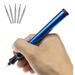 Diy гравер ручка электрический гравер гравировка Инструменты для изготовления ювелирных изделий, металл, стекло со сменными алмазными