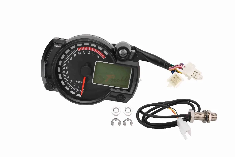 15000rpm modern RX2N similar LCD digital Motorcycle odometer speedometer adjustable MAX 299KM/H