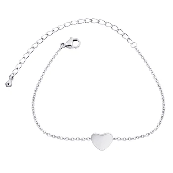 

Beautiful Heart charm Bracelets& Bangles Pinch Heart Femme Gifts for Women Female Stainless Steel Party Jewelry Wholesale
