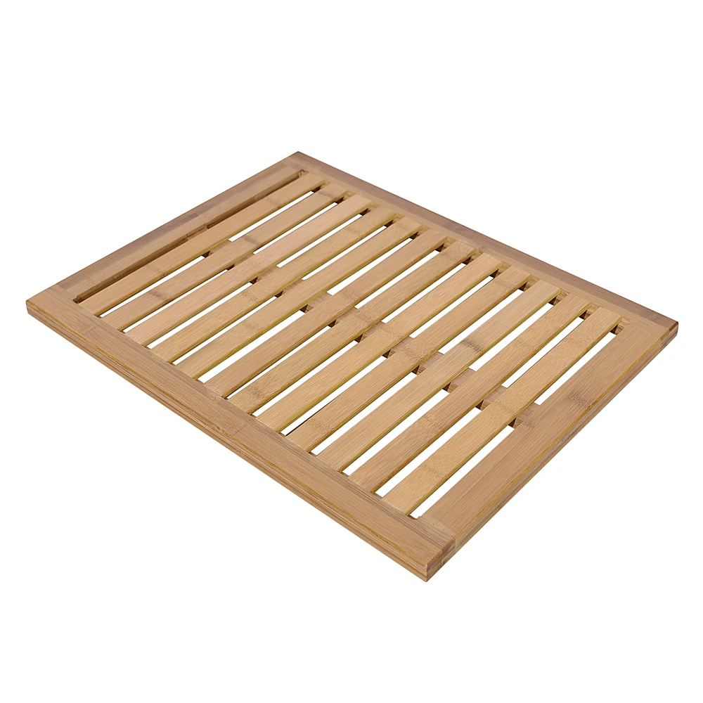 Bamboo Wood Strip Retro Doormat Kitchen Bath Bathroom Shower Floor Mat
Bamboo Floor & Bath Mat -US Stock