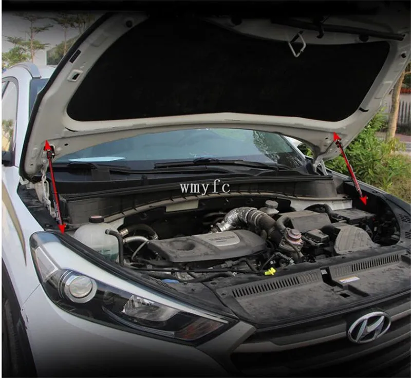 Подходит для Hyundai Tucson 2015 2016 2017 2018 Аксессуары автомобильной капота газовая