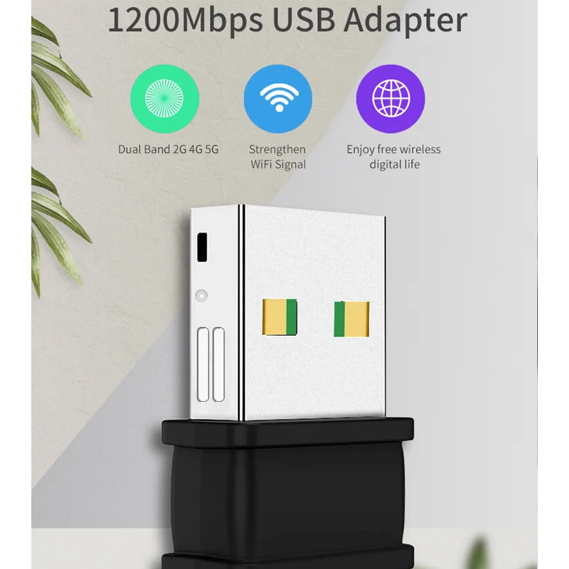 Cioswi AC1200 usb wifi адаптер двухдиапазонный беспроводной USB сетевой карты wifi 5 ГГц Lan Wifi ключ AC Wifi приемник USB Ethernet ПК