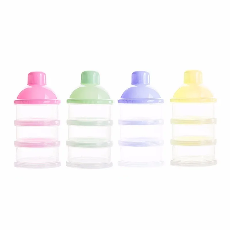 Portable Feeding Milk Baby Infant Powder /& Food Bottle Container 3 Cells Grid