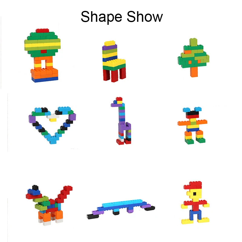1200 Pcs Building Blocks DIY Legoings City Creative Bricks Set Toy Model Educational Bulk Toys for Children Birthday Gift J03201