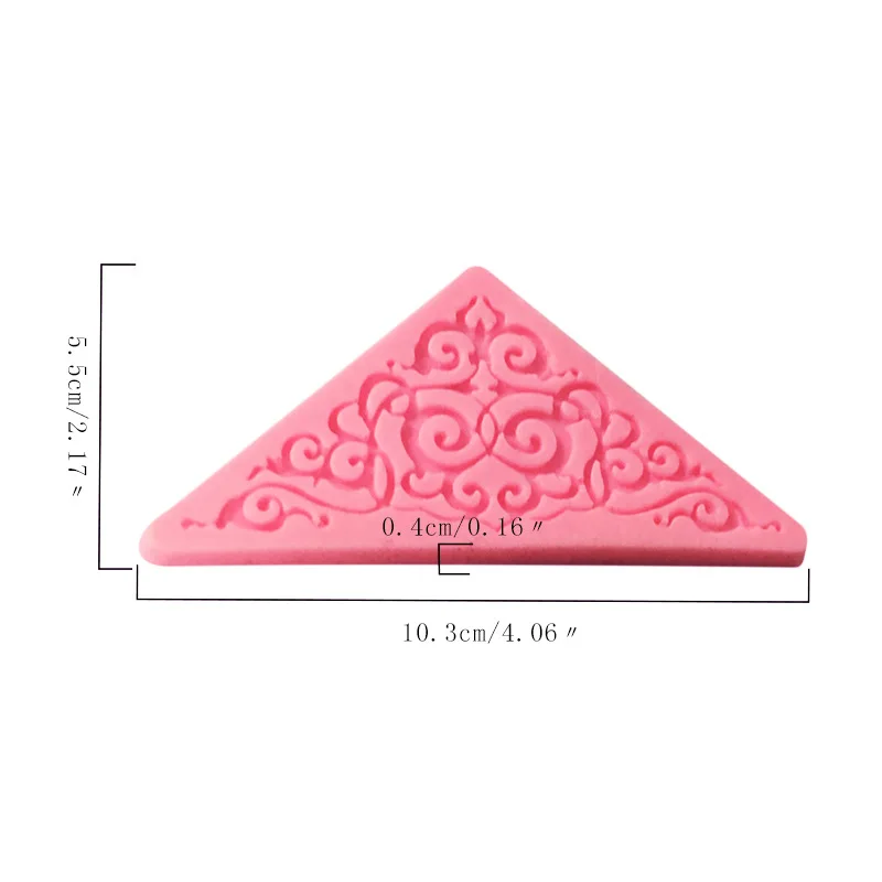 Aomily Красивая DIY цветок кружева помадка плесень кондитерских изделий силиконовая мышь Брим декор поделки из сахара глазировка коврик Кондитерская выпечка инструмент