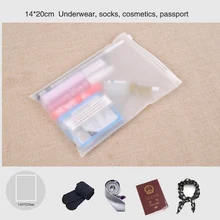 Матовые матовые дорожные сумки для хранения на заказ, герметичные водонепроницаемые Прозрачные сумки на молнии для одежды