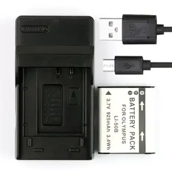 Lanfulang LI-50B LI50B Батарея (1 упак.) micro USB Зарядное устройство для Olympus SZ-20 SZ-30MR SZ-31MR IHS Tough 6000 6020 8000 8010