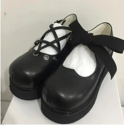 Женские японские кроссовки «Лолита» в стиле принцессы; обувь на платформе; цвет черный, темно-синий; милая Студенческая обувь принцессы для костюмированной вечеринки - Цвет: DIFFERENT