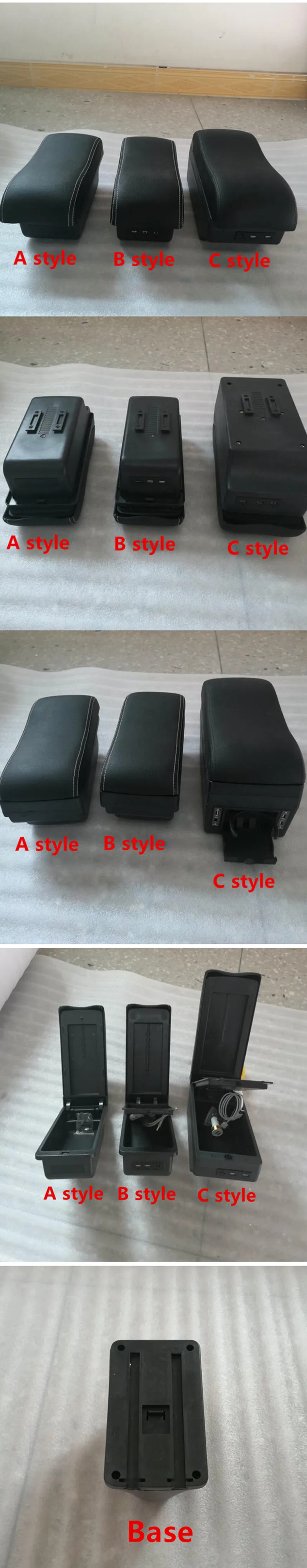 For Skoda Rapid Armrest Box Skoda Rapid 1 Universal Car Central Armrest Storage Box modification accessories