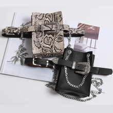 Поясная Сумка из искусственной кожи, модные поясные сумки в винтажном стиле, поясные сумки, сумка-мешок для телефона