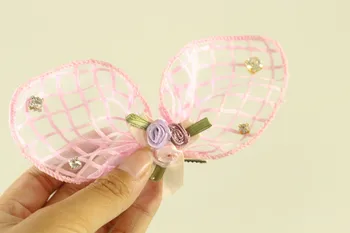 

Handmade Bow Hair Clips Teddy York Charpy Bear Hair Accessories Lace Screen Hair Clips Dog Grooming Maltese head flower