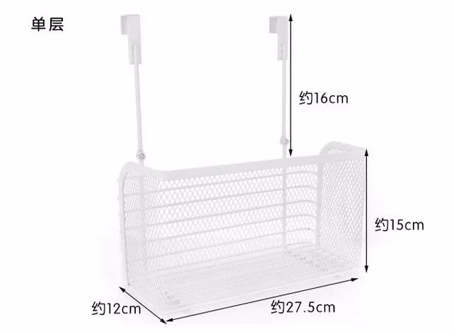 Бесшовная подвесная корзина для кухонного шкафа, дверная стойка для хранения, органайзер для специй