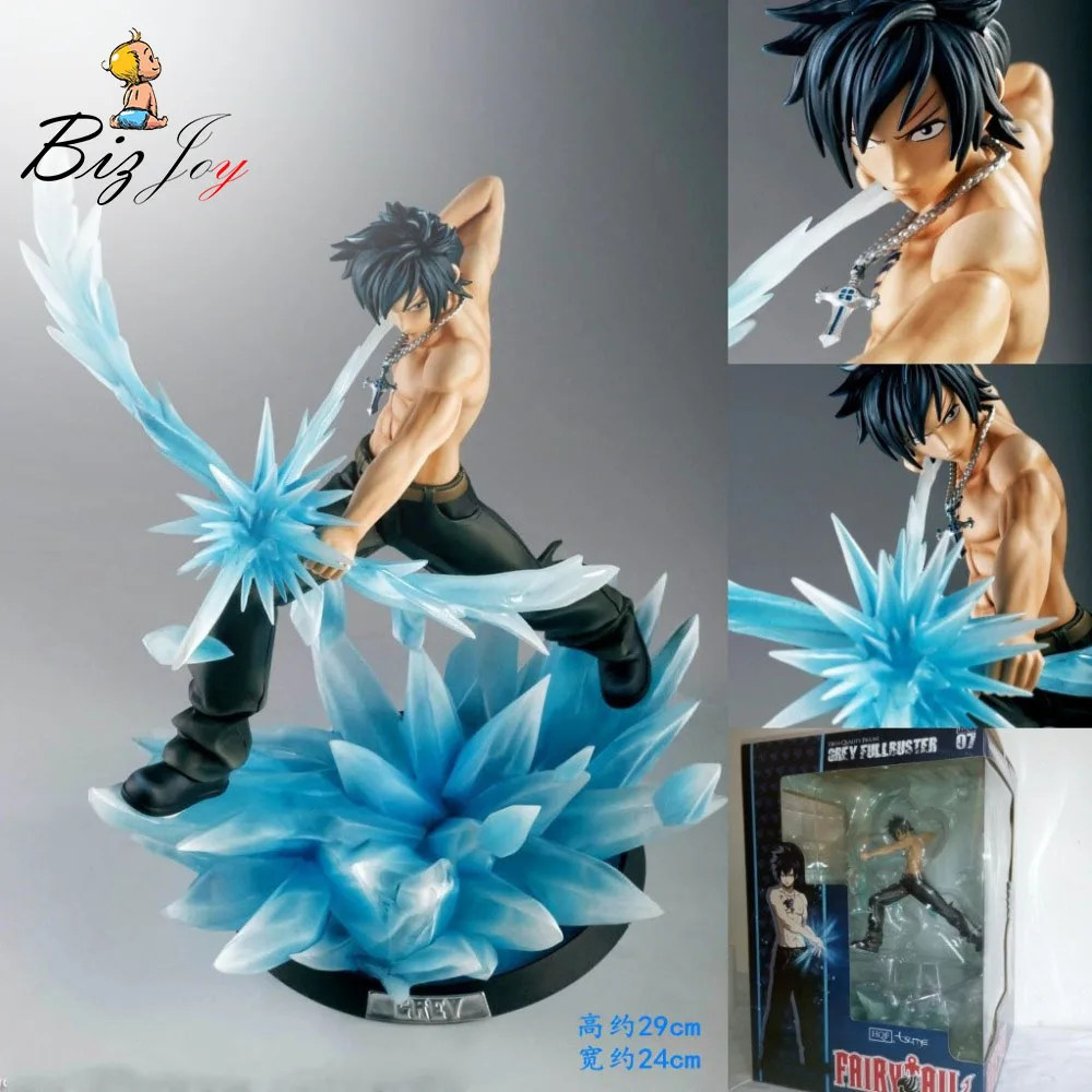 Фигурку Грей фуллбастер Fairy Tail ПВХ 29 см brinquedos мультфильм подарок куклы