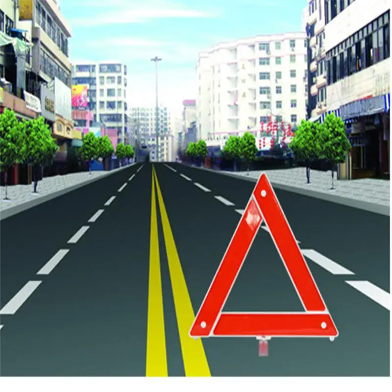 Автомобильный аварийно-Предупреждение Треугольники красный светоотражающий складной парковка с поставкой смотровым окошком и упорная доска Авто сиденья Трипод-штатив для камеры GoPro