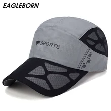 Eagleborn для мужчин и женщин Лето Snapback быстросохнущая сетчатая бейсболка кепка Кепка Солнцезащитная Bone кепки с сеткой