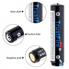 10pcs/lot TrustFire 10440 350mAh 3.7V Li-ion Battery Rechargeable Protected Batteries with PCB for LED Flashlights / Headlamps 10pcs/lot TrustFire 10440 350mAh 3.7V Li-ion Battery Rechargeable Protected Batteries with PCB for LED Flashlights / Headlamps