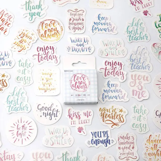 Mr.paper 24 Designs Colorful Ins Style Scrapbooking Bullet Journal Stickers Kawaii Girlish Deco Mini Box Stickers Child Gifts 3