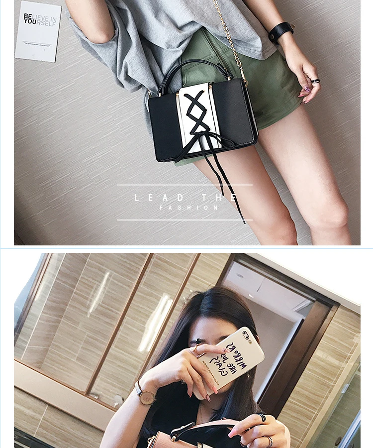 Летняя женская маленькая сумка новые корейские кожаные сумки с цепочкой через плечо модные сумки через плечо для женщин