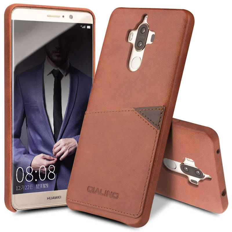 

QIALINO Case for Huawei Ascend Mate 9 Fashion Genuine Leather Phone Cover for Huawei Mate9 Pro Luxury Back Case for 5.9/5.5 inch