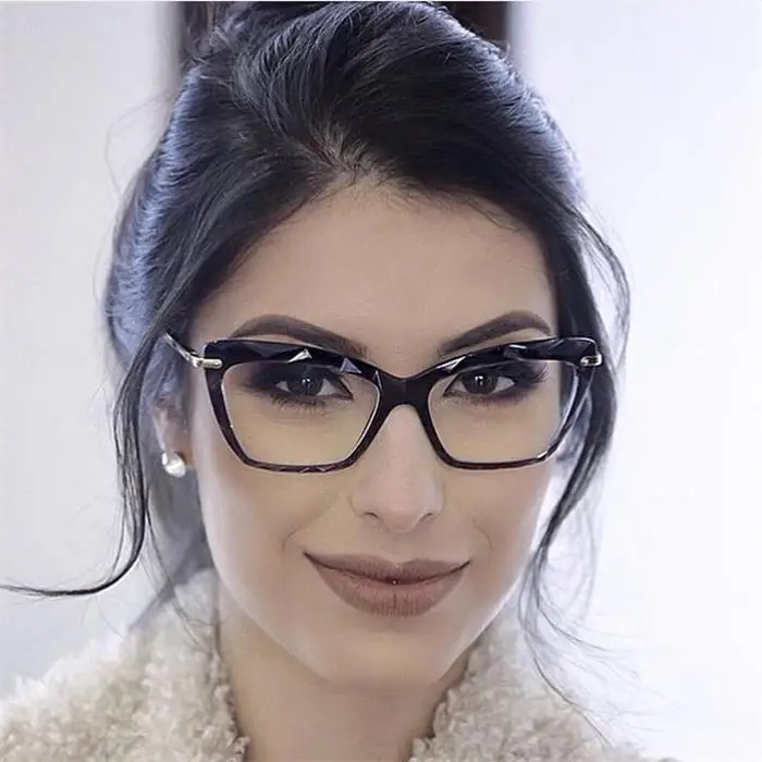 Womens Glasses Frames 2021 2021 Fashion Square Glasses Frames For Women Trendy Sexy Cat Eye