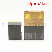 10 шт./лот EN-EL14 цифровые аккумуляторы ENEL14 RU EL14 батарейный блок камеры для Nikon D5200 D3100 D3200 D5100 P7000 7100 мгн