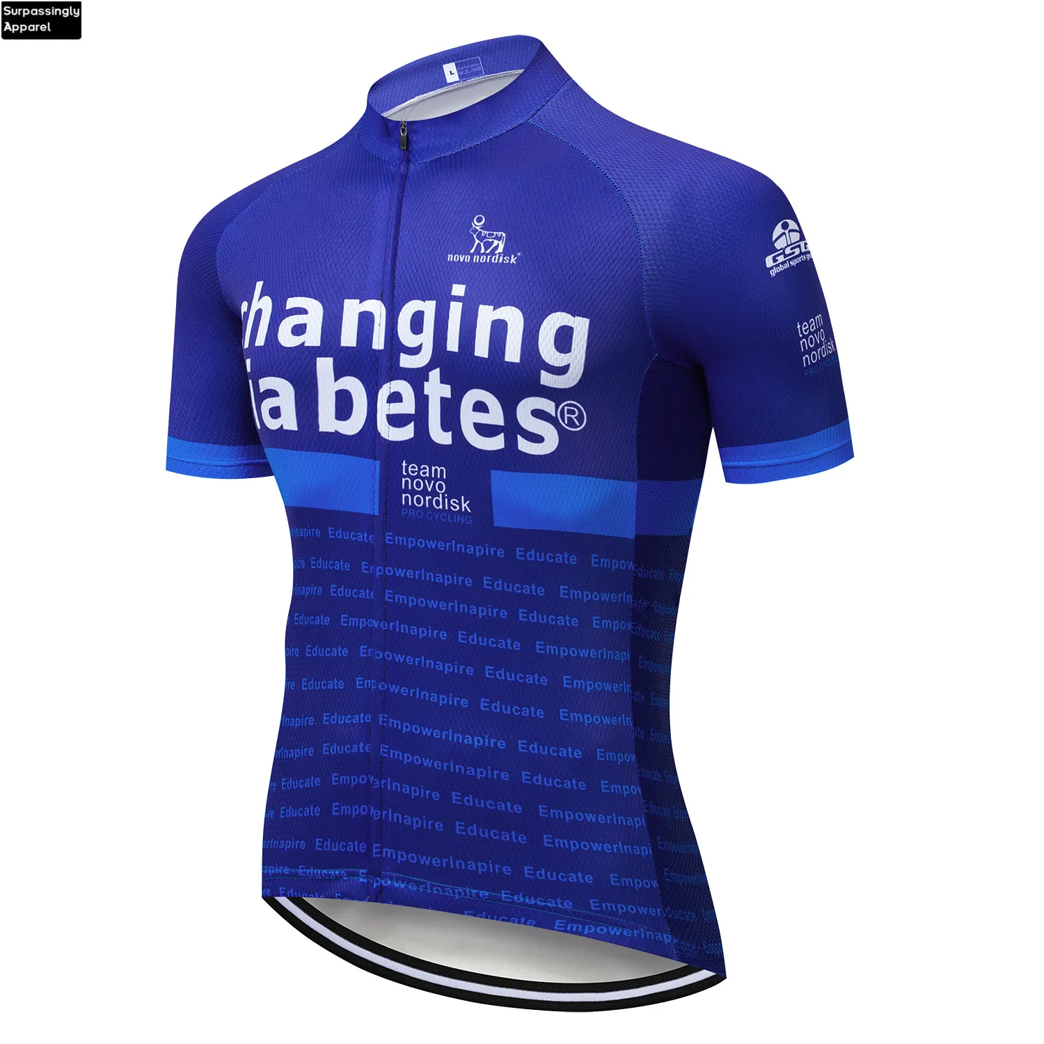 Велосипедная майка Blue Pro Team 2019 быстросохнущая велосипедная одежда спортивная для
