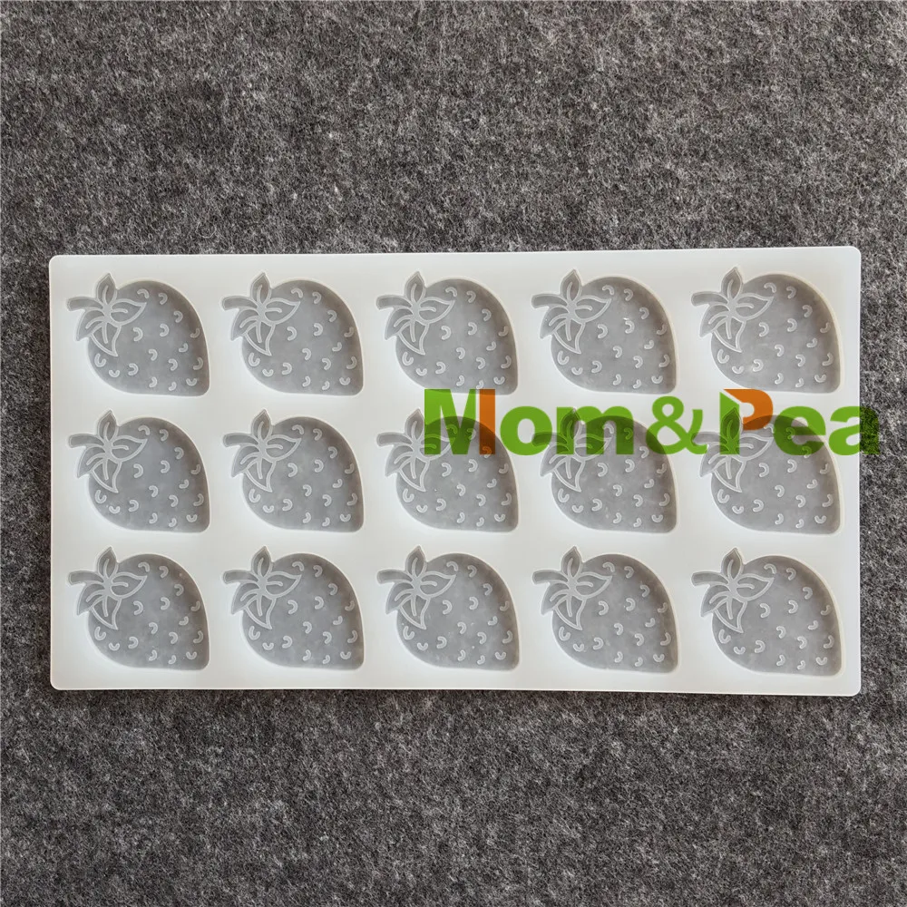 

Mom&Pea CX156 High Quality Strawberry Shaped Silicone Mold Chocolate Mold Cake Decoration