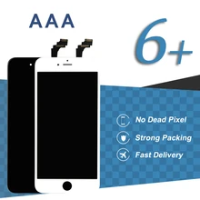 5pcs White Black LCD For iphone 6 Plus LCD Display AAA Quality Touch Screen Digitizer Assembly Phone Replacement Pnatalla Parts