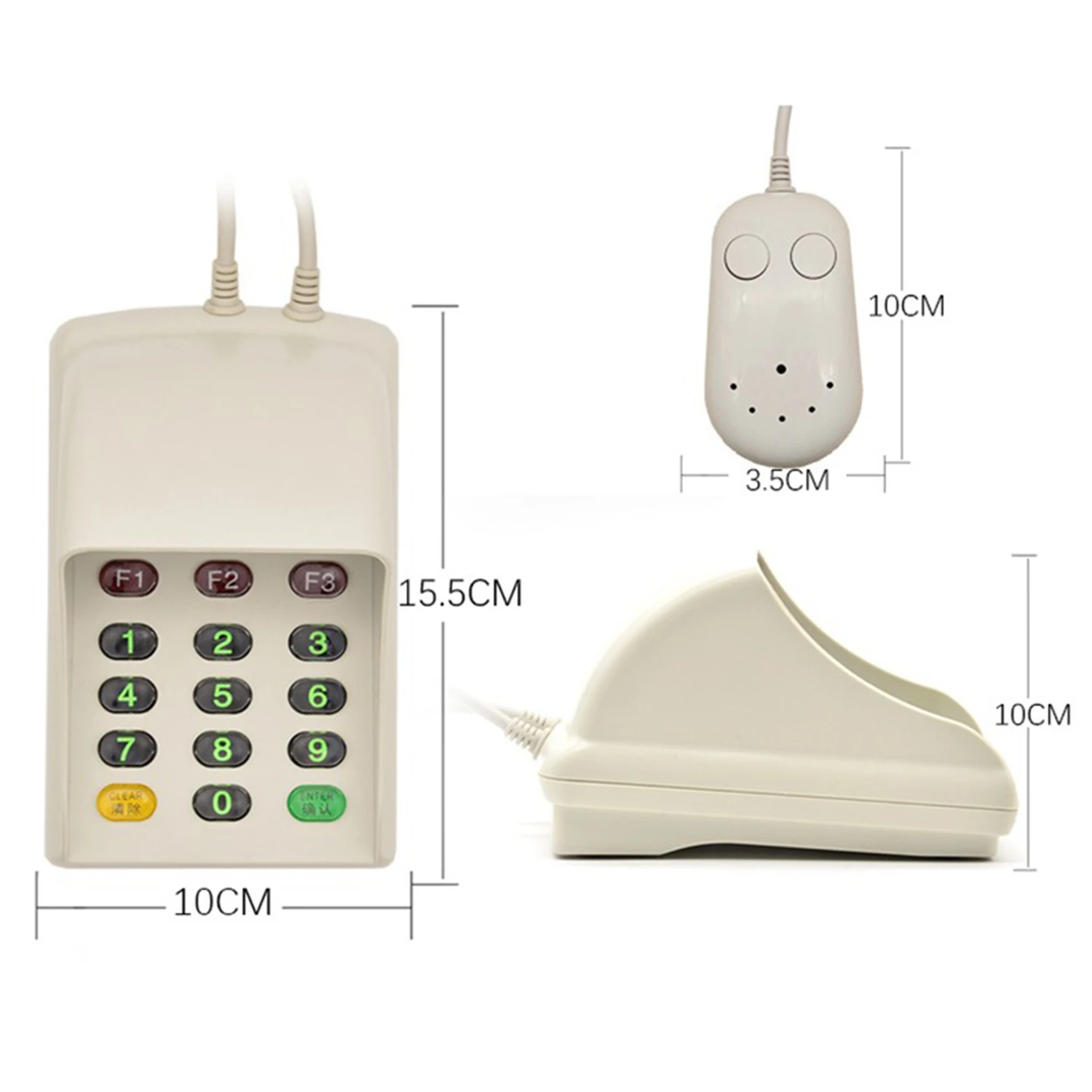 Sunrose K19E Голосовая трансляция Проверка безопасности Пароль Клавиатура Usb цифровая клавиатура банк для сбора денег клавиатура