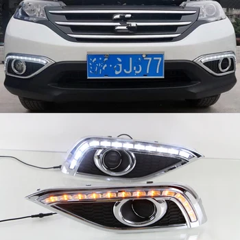 

2 Pieces 1set For Honda CRV CR-V 2012 2013 2014 DRL Daytime Running Light DRL with turn signal fog lamp Relay Daylight