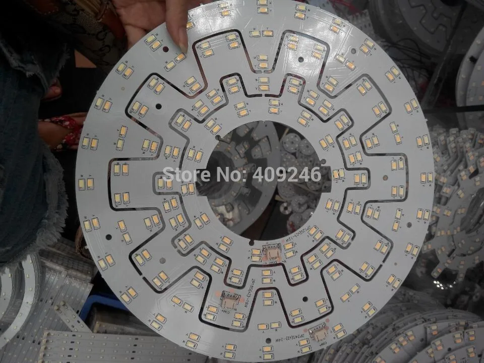 Double-Color-Warm-Cool-white-Mix-18W-5730-SMD-LED-Chip-Light-Ceiling-Lamp-Plate-AC85