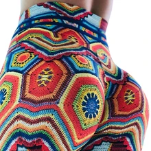 NORMOV леггинсы для фитнеса женские спортивные с 3D принтом бандажные тренировочные Леггинсы для женщин эластичные брюки тонкие брюки