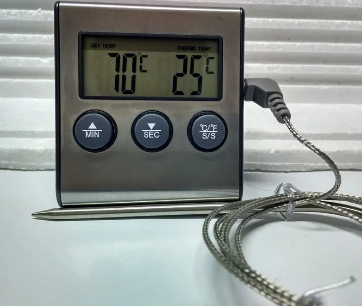 

New Household Kitchen Thermometer Indoor Cooking Food Meat BBQ Oven Grill Multifunctional Probe Electronic Temperature MeterL222