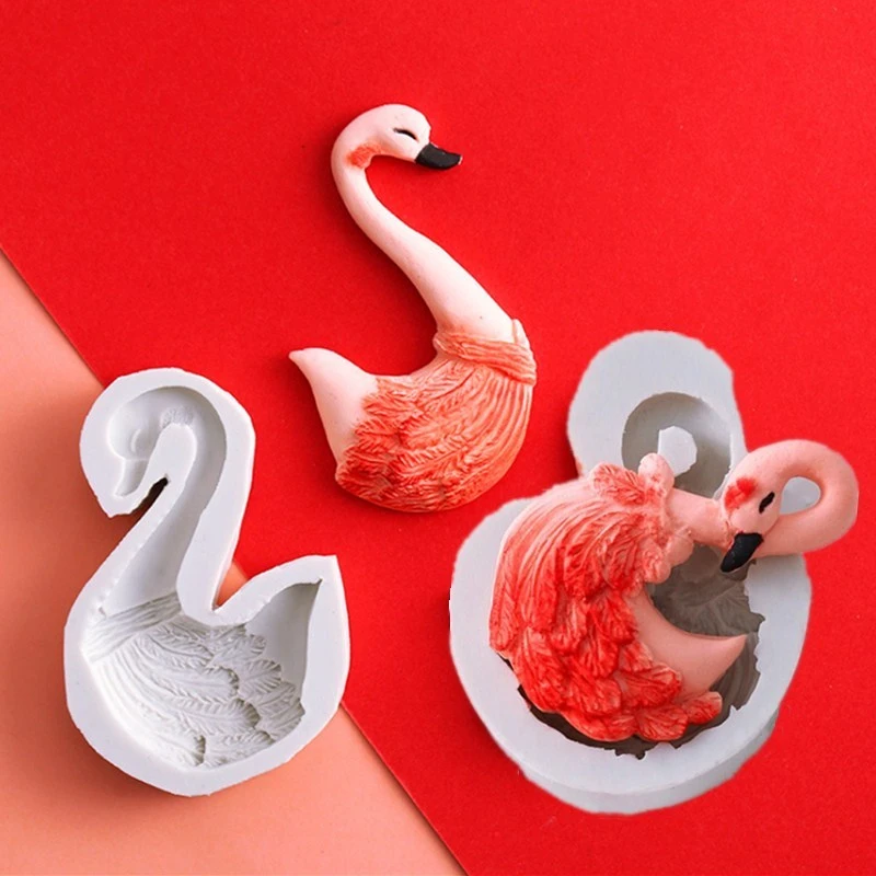 Aouke Swan Flamingo Silicone Mold Baking Fondant Cake Party Candy Jelly Chocolate Cake Decorating Tool Gummy Mould Cake Molds Aliexpress