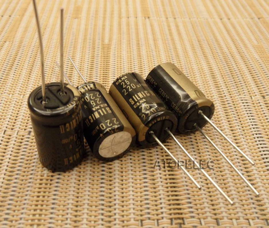 

10pcs NEW ELNA SILMIC II 220uF/25V Electrolytic Capacitors HiFi Audio